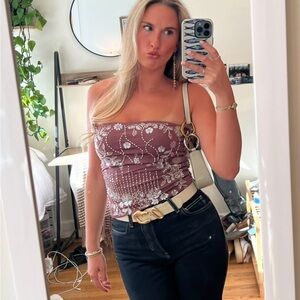 Edikted Mauve Floral Embroidered Camisole